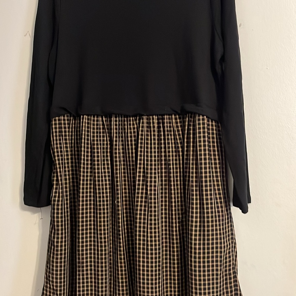 J.jill plaid sweatshirt dress small - Picture 3 of 3